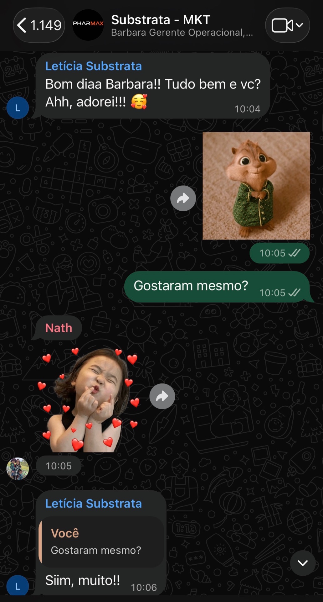 Print real de WhatsApp — resultado do método